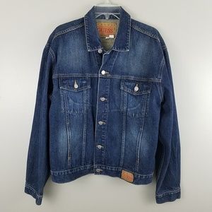 Guess Mens Jean Jacket Size Large Vintage Denim